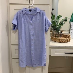 J.Crew Linen Shirt Dress with Pockets